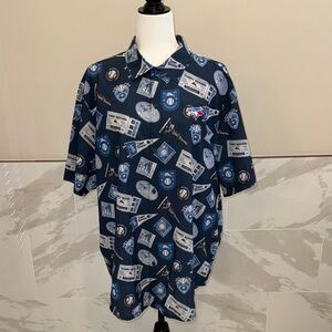Tommy Bahama Men's Toronto Blue Jays Navy MLB Button-Up Shirt. S XL